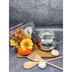 Кастрюля из нержавеющей стали с крышкой FESSLE диаметр 20 см (3.6 л)