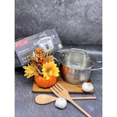 Кастрюля из нержавеющей стали с крышкой FESSLE диаметр 20 см (3.6 л)