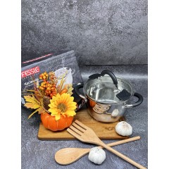 Кастрюля из нержавеющей стали с крышкой FESSLE диаметр 20 см (3.8 л)