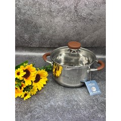 Кастрюля из нержавеющей стали с крышкой FESSLE диаметр 22 см (4.1 л)