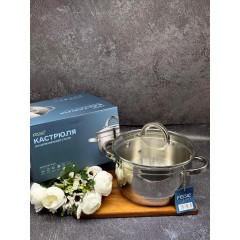 Кастрюля из нержавеющей стали с крышкой FESSLE диаметр 22 см (4.3 л)