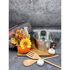 Кастрюля из нержавеющей стали с крышкой FESSLE диаметр 22 см (4.7 л)