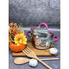 Кастрюля из нержавеющей стали с крышкой FESSLE диаметр 22 см (4,75 л)