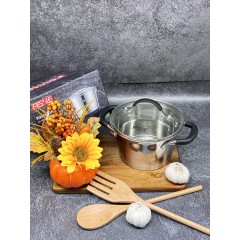 Кастрюля из нержавеющей стали с крышкой FESSLE диаметр 22 см (4.7л)