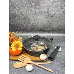 Сковорода глубокая с крышкой FESSLE с съемной ручкой, диаметр 24 см, 2,4л